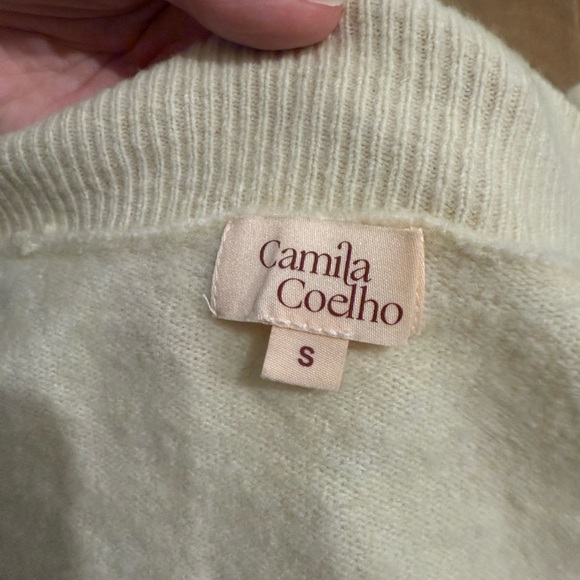Camila Coelho Trista Oversized Cardigan in Ivory - Picture 5 of 5